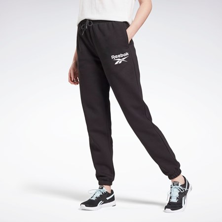 Reebok Reebok Identity Logo Fleece Joggers Mustat | HRUJGZ-913