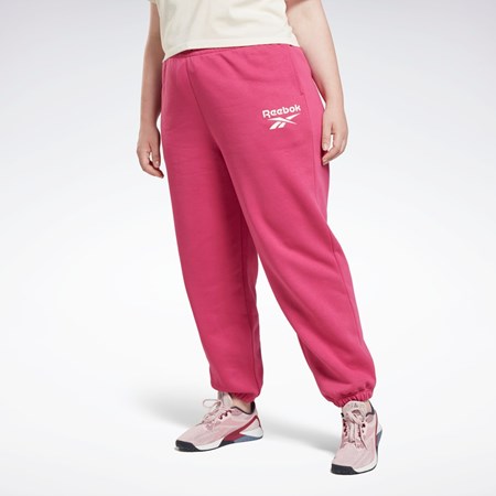Reebok Reebok Identity Logo Fleece Joggers (Plus Size) Pinkki | INEUKY-305