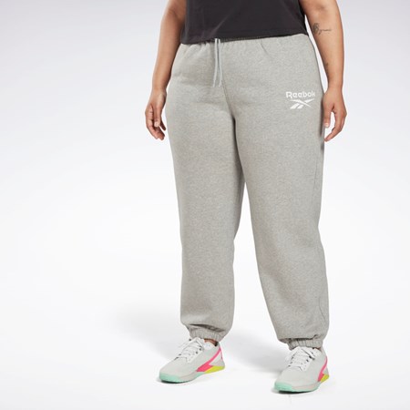 Reebok Reebok Identity Logo Fleece Joggers (Plus Size) Harmaat | XMYQAH-465