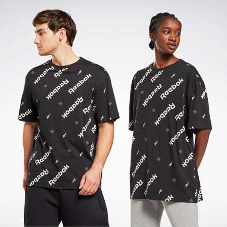 Reebok Reebok Identity T-Shirt Mustat | CUNWRY-053