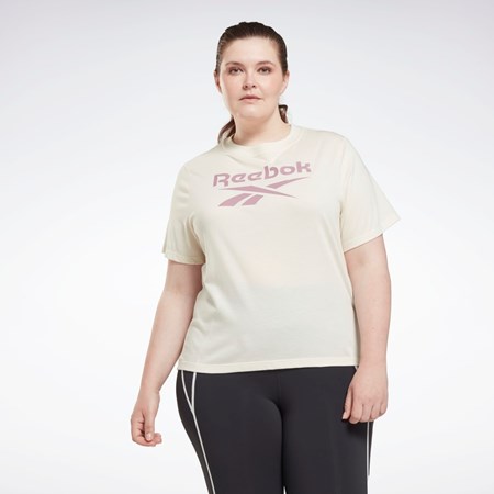 Reebok Reebok Identity T-Shirt (Plus Size) Valkoinen | AQYZWB-017