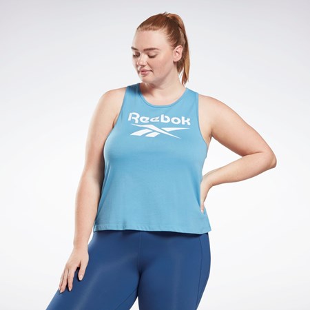 Reebok Reebok Identity Tank Top (Plus Size) Sininen | GBZUPN-097