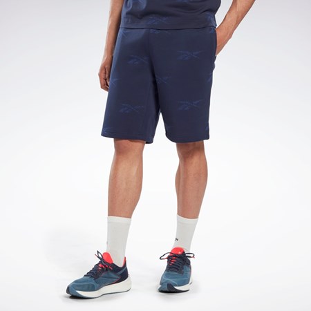 Reebok Reebok Identity Vector Fleece Shorts Laivastonsininen | VDMPYG-946