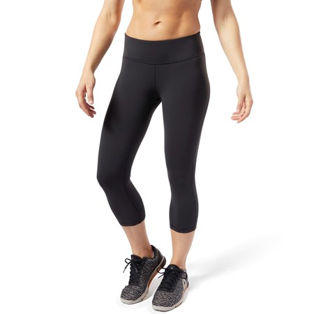 Reebok Reebok Lux 3/4 Length 2 Leggings Mustat | OLNKPR-389