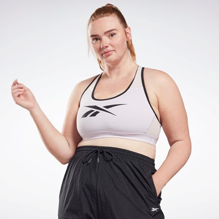 Reebok Reebok Lux Vector Racer Sports Bra (Plus Size) Quartz Glow | SIDOWB-675