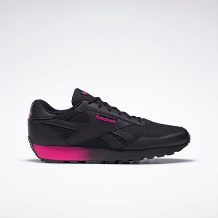 Reebok Reebok Rewind Run Shoes Mustat Pinkki Mustat | DJNVMU-041