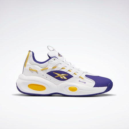 Reebok Reebok Solution Mid Basketball Shoes Valkoinen Violetit Keltainen | REHKCD-356