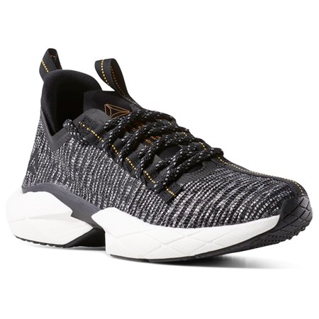 Reebok Sole Fury Floatride Shoes Mustat Valkoinen Kultaiset | NXALKI-540