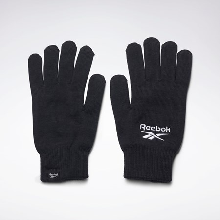 Reebok Sports Essentials Logo Gloves Mustat | BDMEVZ-692