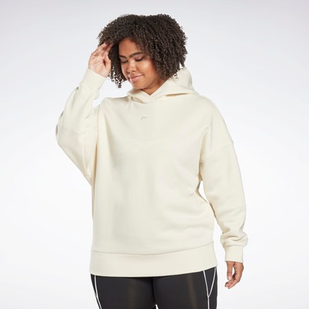 Reebok Studio Recycled Oversize Hoodie (Plus Size) Valkoinen | AKGMBE-298