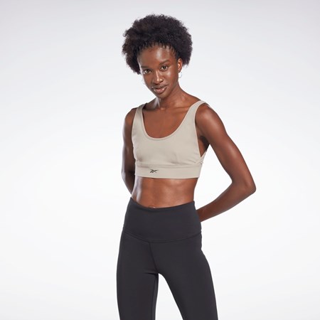 Reebok Studio Reebok Stripped Minimalist Bra Harmaat | IGDORX-362