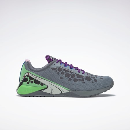 Reebok THE FLINTSTONES Nano X1 Koulutus Shoes Harmaat Violetit Minttu | BWVUPI-105