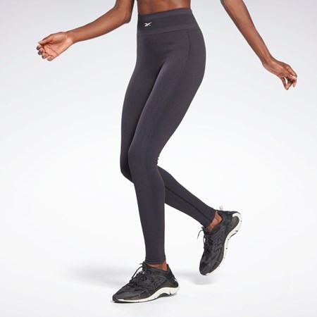 Reebok United By Fitness Myoknit Seamless Leggings Mustat | QLHYGT-657
