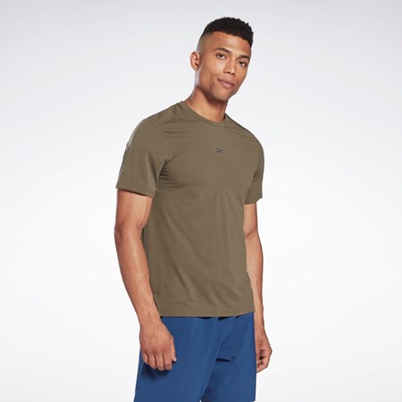 Reebok United by Fitness MoveSoft T-Shirt Vihreä | FTAKSZ-940