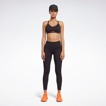 Reebok Victoria Beckham Light-Impact Seamless Bra Mustat | NKFXMT-037