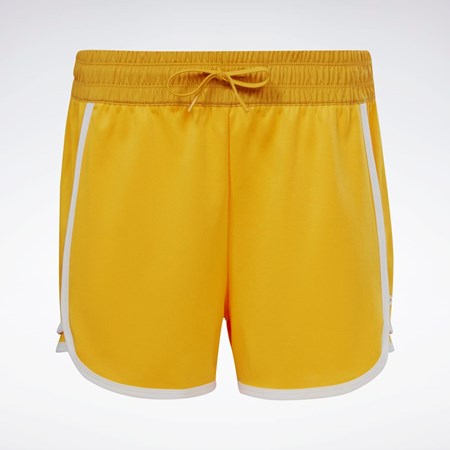 Reebok Workout Ready High-Rise Shorts Bright Ochre | BOGSPL-892