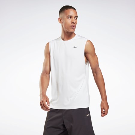 Reebok Workout Ready Hihattomat Tech T-Shirt Valkoinen Valkoinen | LKFSEY-527
