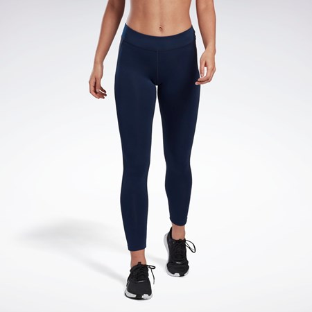 Reebok Workout Ready Leggings Laivastonsininen | XWLGOQ-163