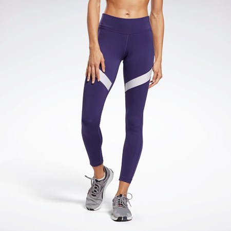 Reebok Workout Ready Mesh Leggings Tumman | NJTWZS-518