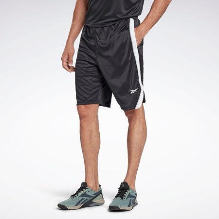 Reebok Workout Ready Mesh Shorts Mustat | HJDZYT-147
