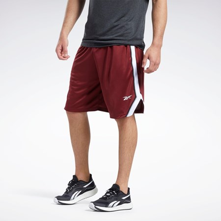 Reebok Workout Ready Mesh Shorts Viininpunainen | UXFOCG-890
