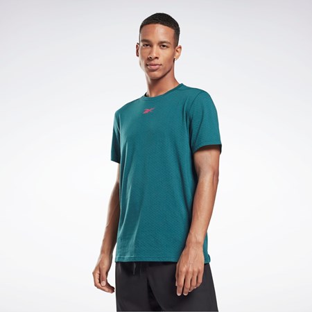 Reebok Workout Ready Mesh T-Shirt Midnight Pine | JSKRTQ-620