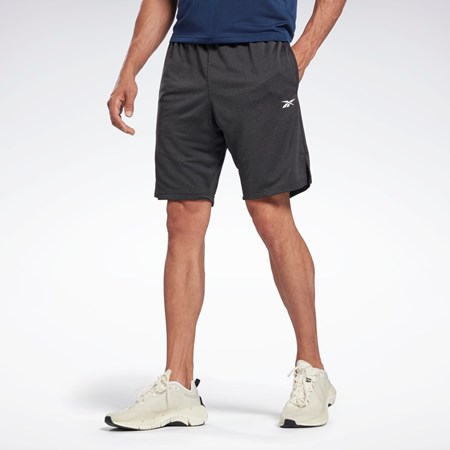 Reebok Workout Ready Mélange Shorts Mustat | ELUDTZ-501