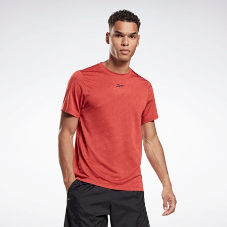 Reebok Workout Ready Mélange T-Shirt Rhodonite | RUTVLH-296
