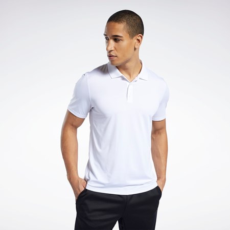 Reebok Workout Ready Polo Shirt Valkoinen | LPJXBE-198