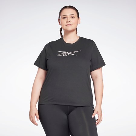 Reebok Workout Ready Supremium T-Shirt (Plus Size) Mustat | FNJUBA-018