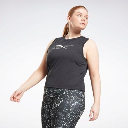 Reebok Workout Ready Supremium Tank Top (Plus Size) Mustat | NKBIHU-354