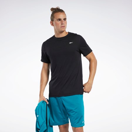 Reebok Workout Ready Tech Tee Mustat | DOHJKC-143