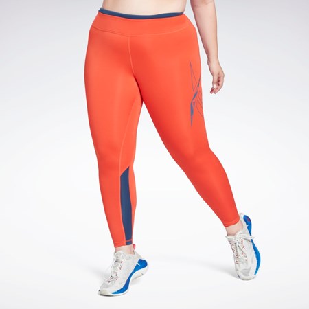 Reebok Workout Ready Vector Leggings (Plus Size) Punainen | ALJXGZ-174