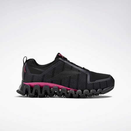 Reebok ZigWild Trail 6 Shoes Mustat Harmaat Pinkki | DRBXKJ-715